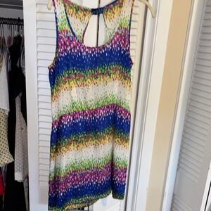 Glam Colorful Sleeveless Mini Dress